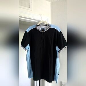 NWT Black and Light Blue Men's Asher James Shirt